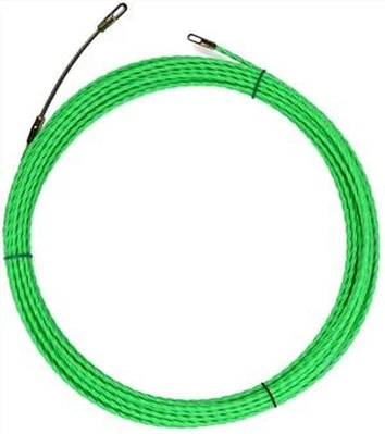 Nastro per pesci in poliestere a torsione singola 4,5 mm 4,0 mm colore verde